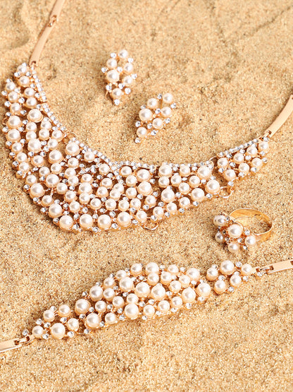 GOLD PLATED DESIGNER JEWELLERY SET