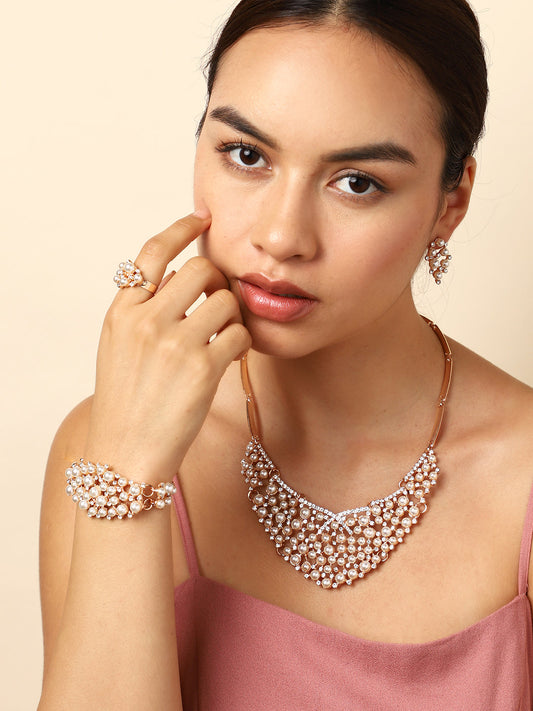 GOLD PLATED DESIGNER JEWELLERY SET