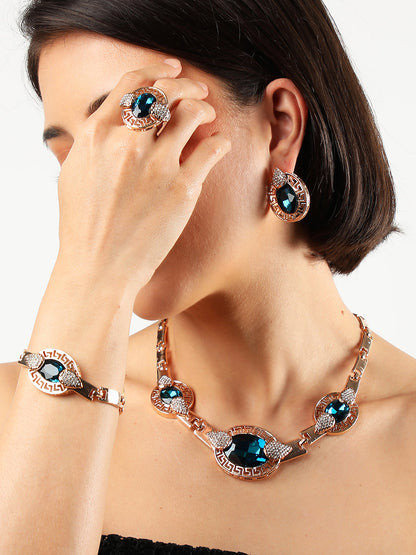 Blue stone Jewellery Set