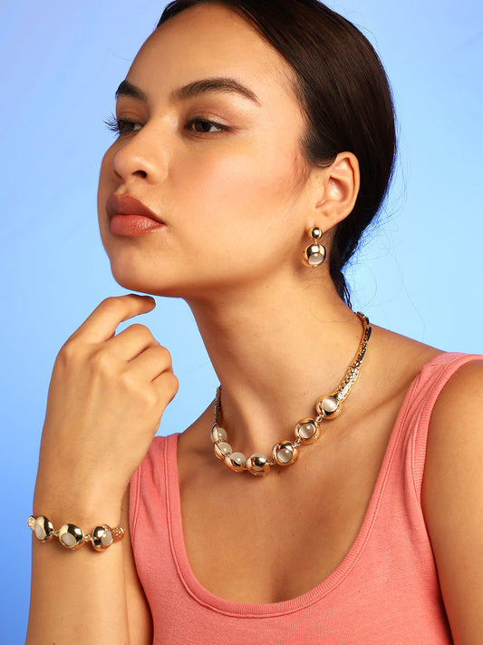 GOLD PLATED DESIGNER JEWELLERY SET