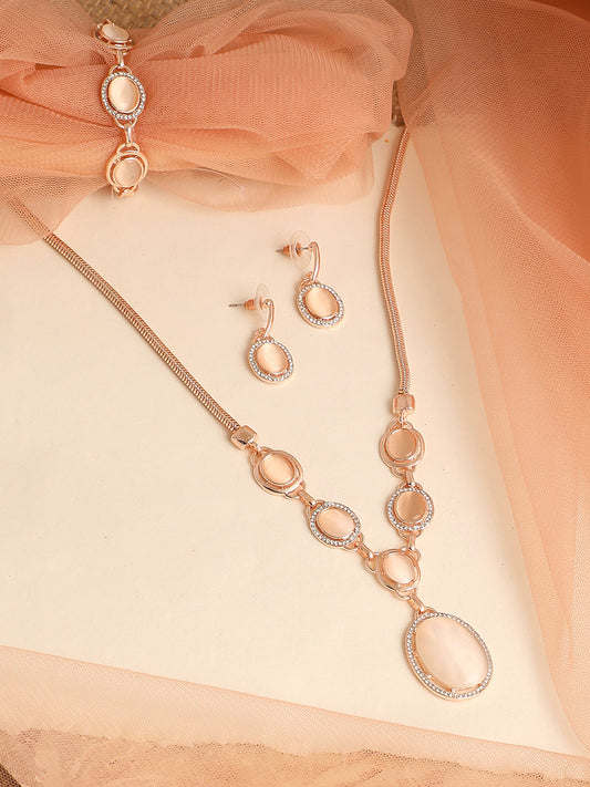 GOLD PLATED DESIGNER JEWELLERY SET