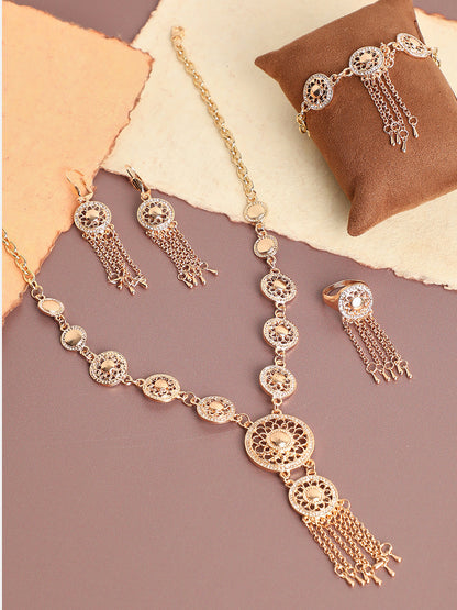GOLD PLATED DESIGNER JEWELLERY SET