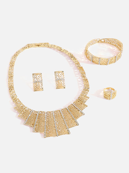 GOLD PLATED DESIGNER JEWELLERY SET