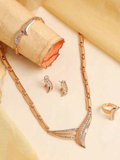 GOLD PLATED DESIGNER JEWELLERY SET