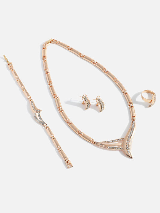 GOLD PLATED DESIGNER JEWELLERY SET