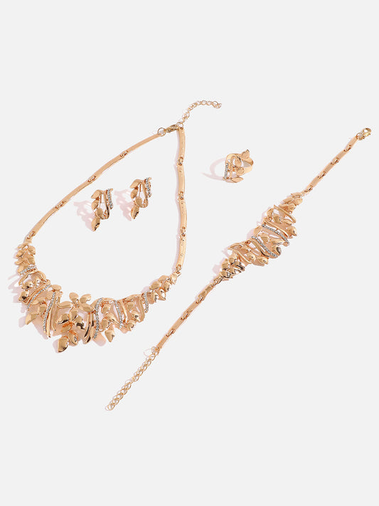 GOLD PLATED DESIGNER JEWELLERY SET