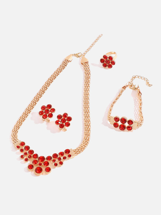 GOLD PLATED DESIGNER JEWELLERY SET