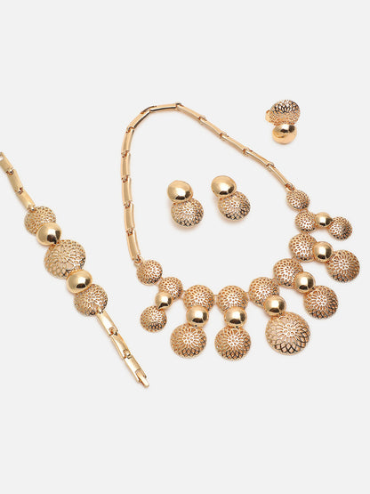 GOLD PLATED DESIGNER JEWELLERY SET