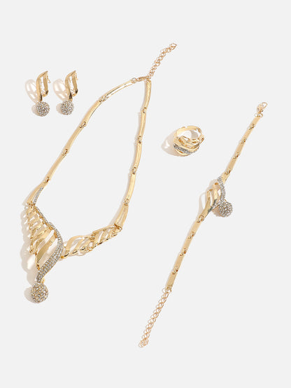 GOLD PLATED DESIGNER JEWELLERY SET