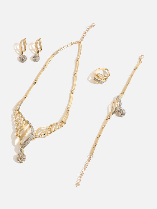 GOLD PLATED DESIGNER JEWELLERY SET