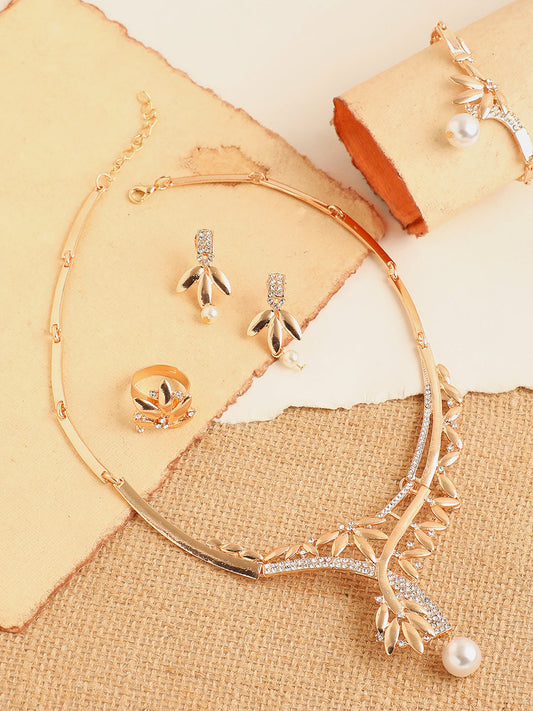 GOLD PLATED DESIGNER JEWELLERY SET