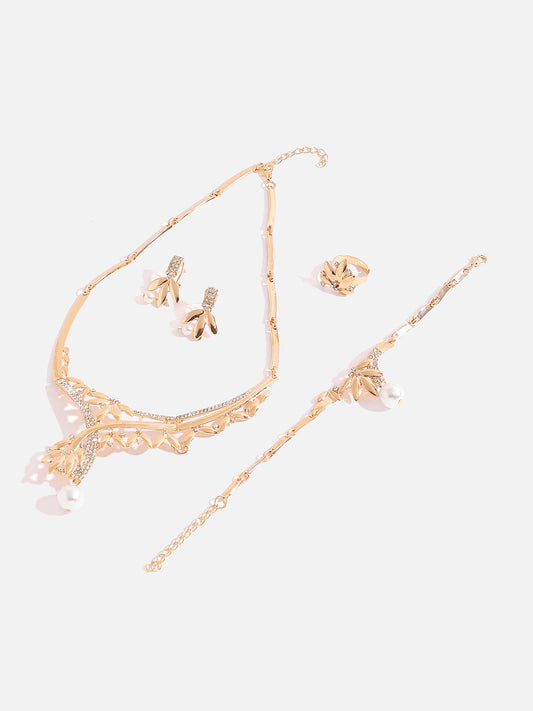 GOLD PLATED DESIGNER JEWELLERY SET