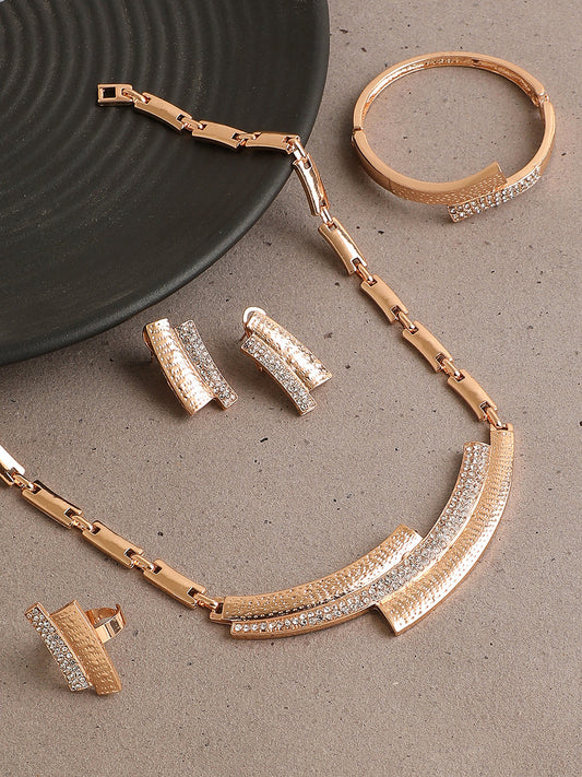GOLD PLATED DESIGNER JEWELLERY SET
