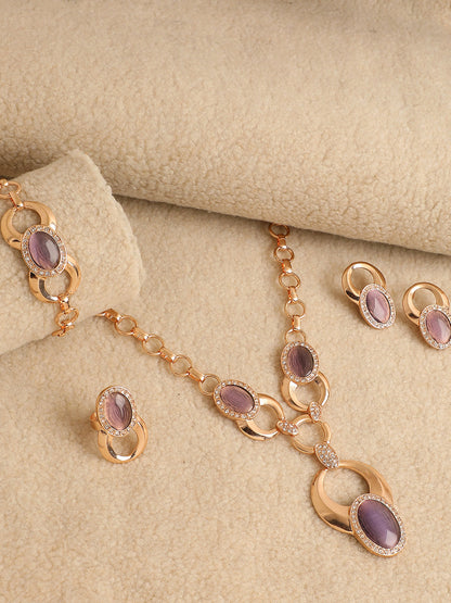 GOLD PLATED DESIGNER JEWELLERY SET