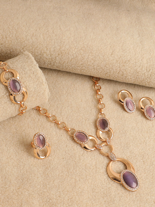 GOLD PLATED DESIGNER JEWELLERY SET