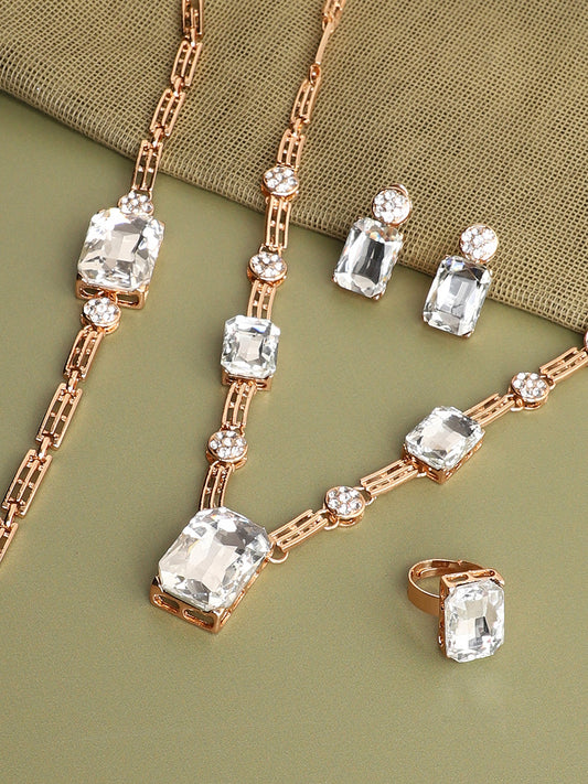 GOLD PLATED DESIGNER JEWELLERY SET
