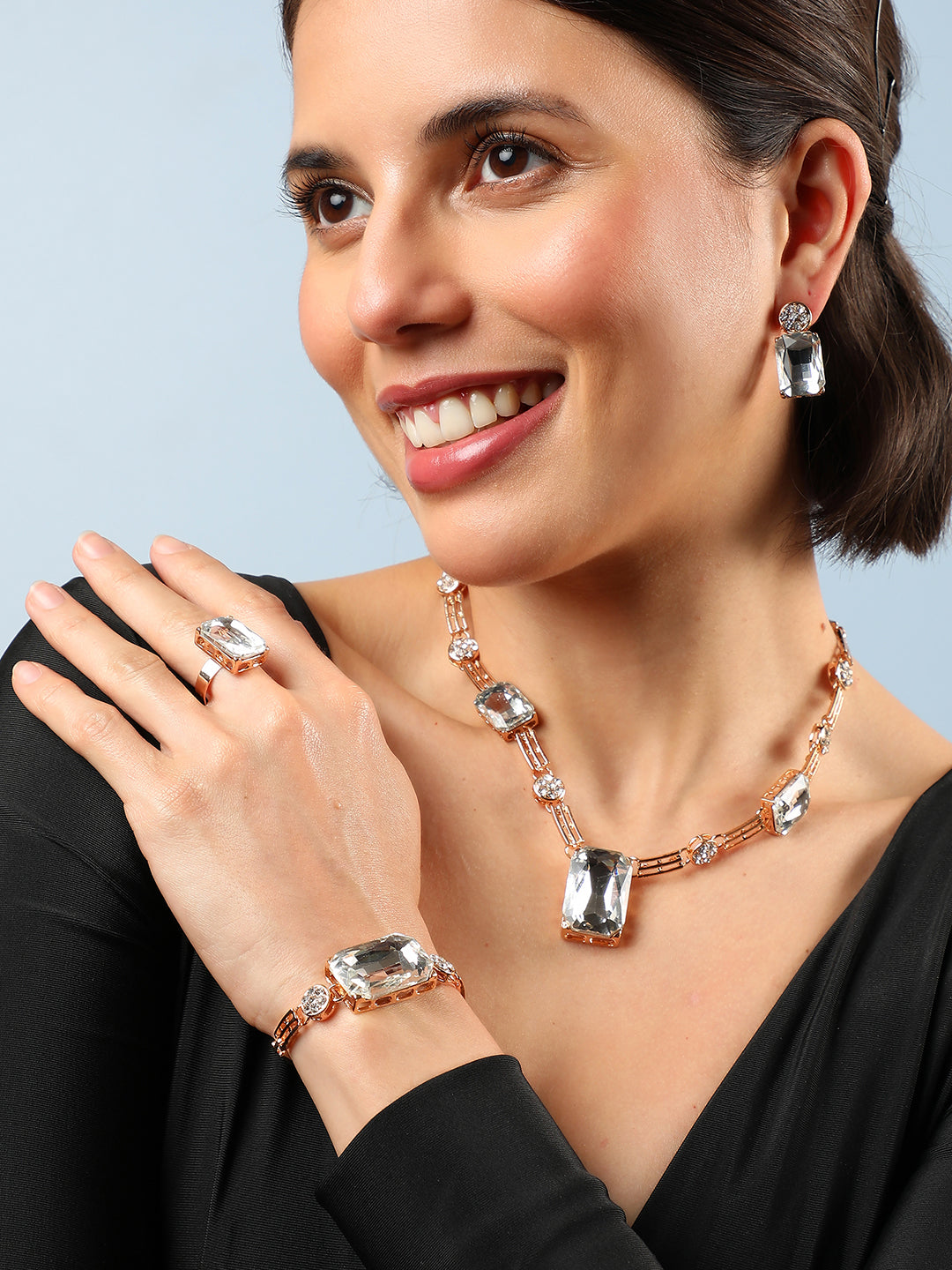 GOLD PLATED DESIGNER JEWELLERY SET