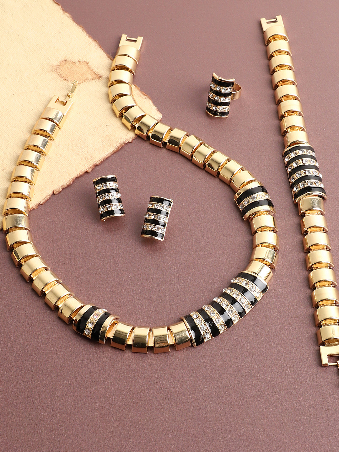 GOLD PLATED DESIGNER JEWELLERY SET