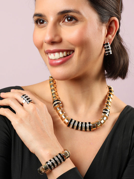 GOLD PLATED DESIGNER JEWELLERY SET