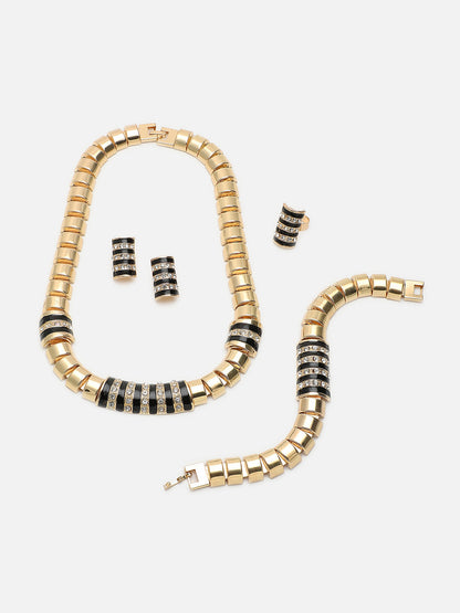 GOLD PLATED DESIGNER JEWELLERY SET