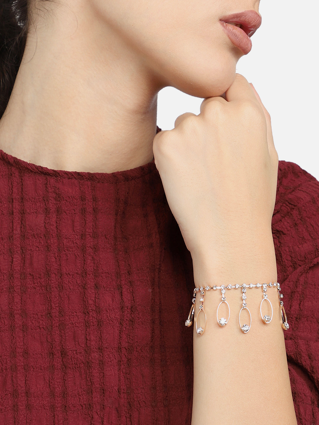 GOLD PLATED PARTY DESIGNER BRACELET FOR WOMEN