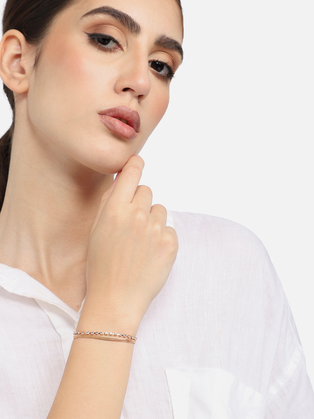 GOLD PLATED PARTY DESIGNER BRACELET FOR WOMEN