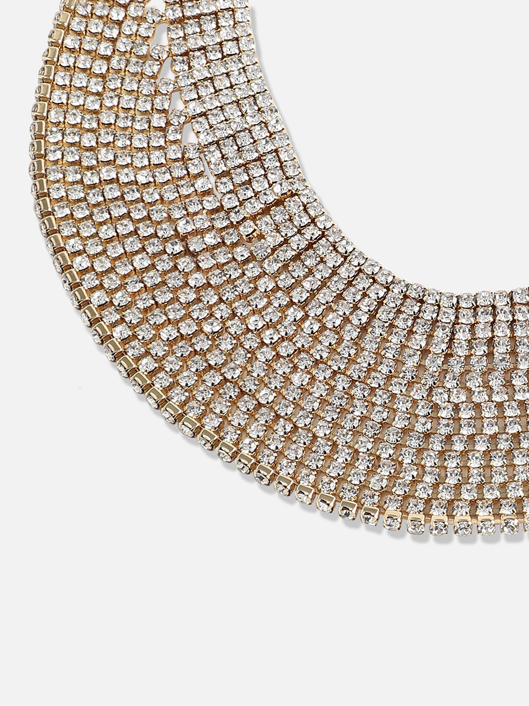 Rhinestone Gold-Plated Necklace