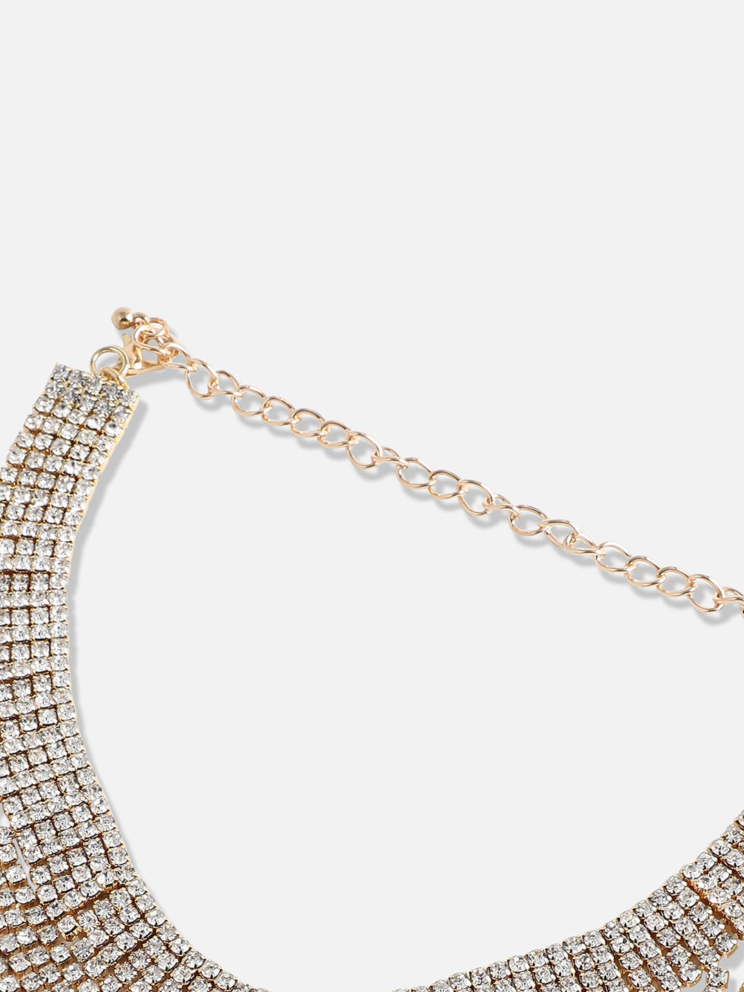 Rhinestone Gold-Plated Necklace
