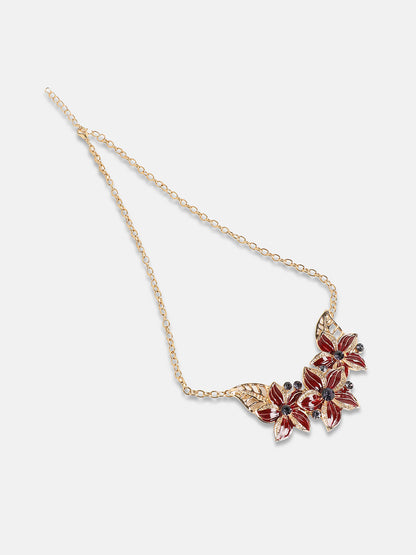 Gold Plated Stones Studded Jewellery Set