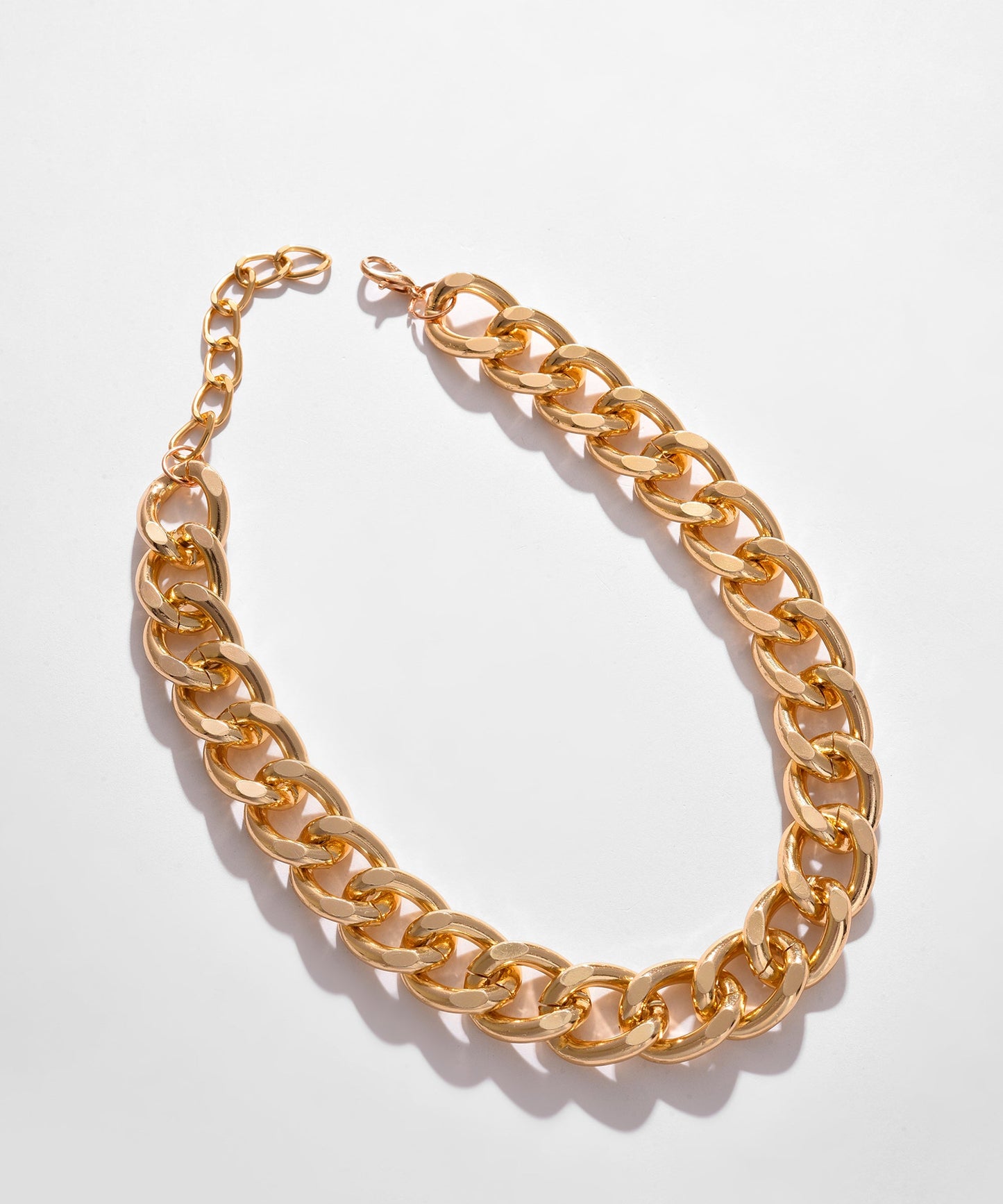 Gold Plated Necklace with Chain Detail
