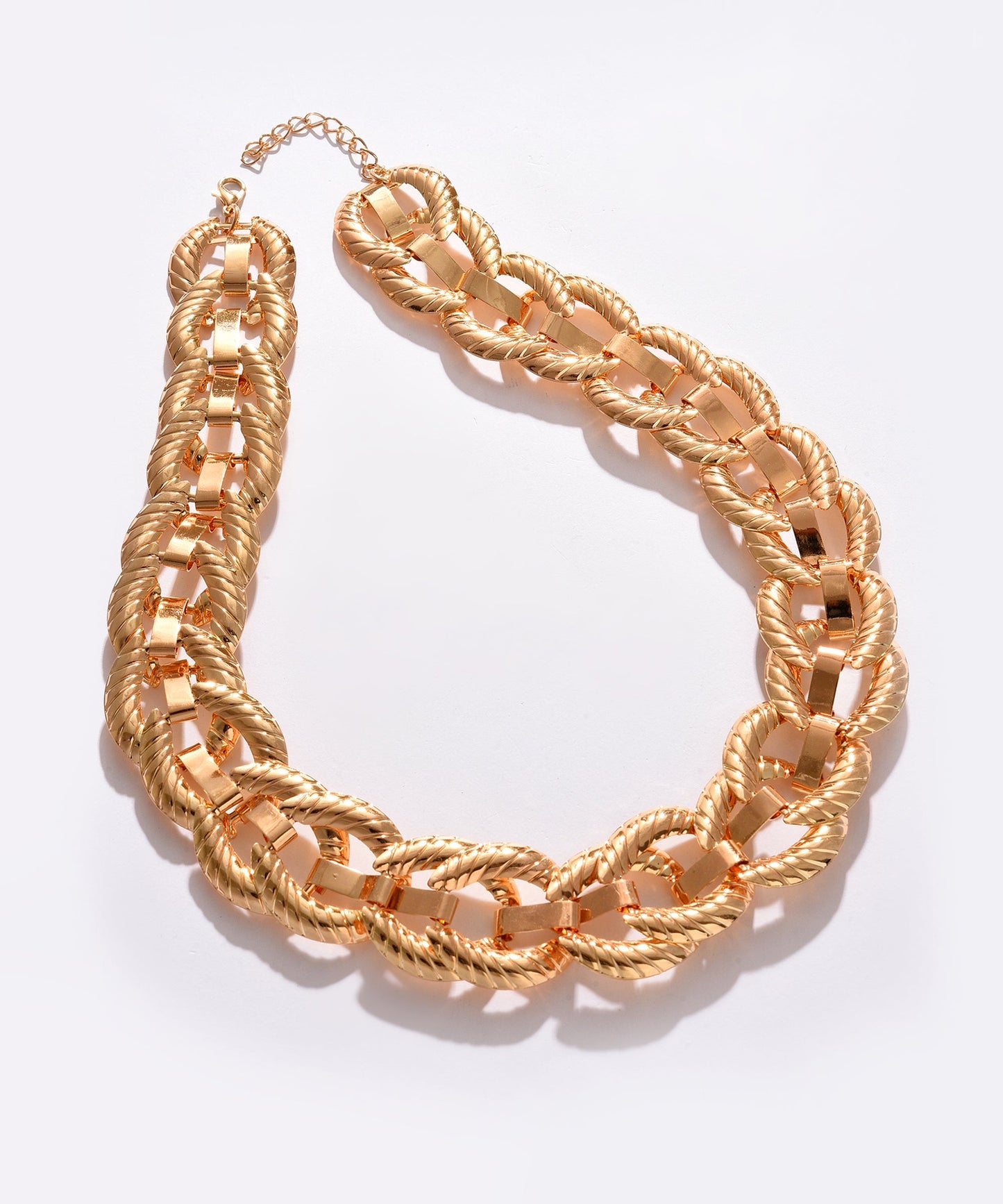 Gold Plated Necklace with Chain Detail