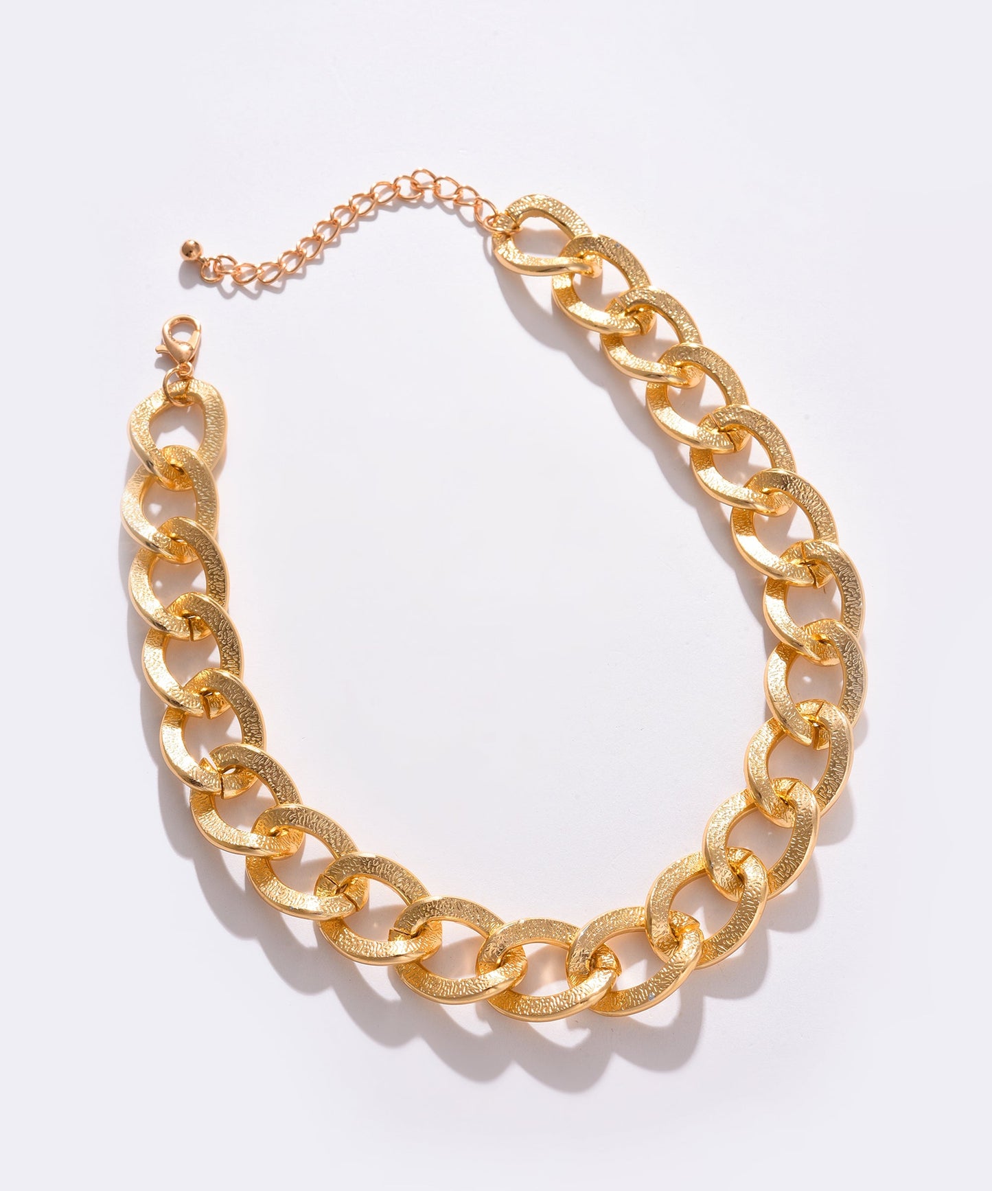 Gold Plated Necklace with Chain Detail