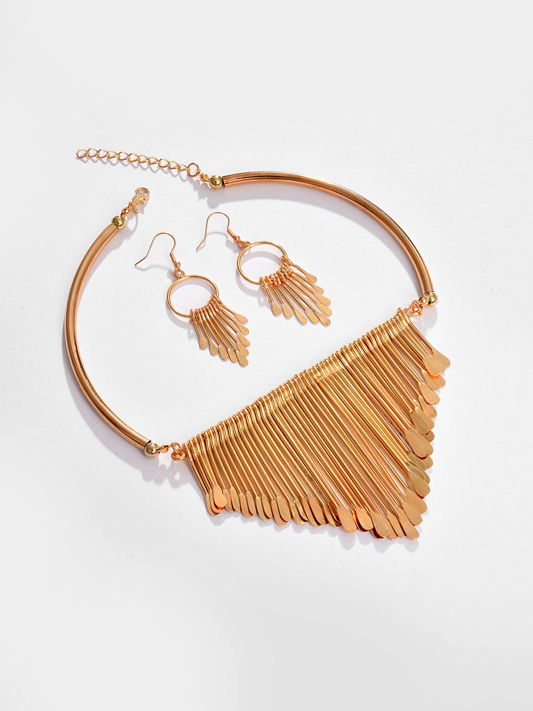 Gold Plated Designer Necklace and Earring Set