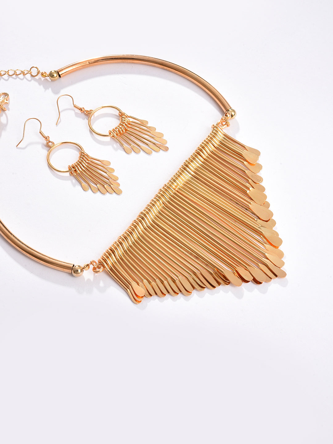 Gold Plated Designer Necklace and Earring Set
