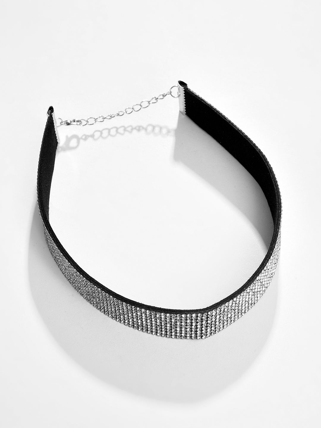 Silver Plated Designer Stone Necklace