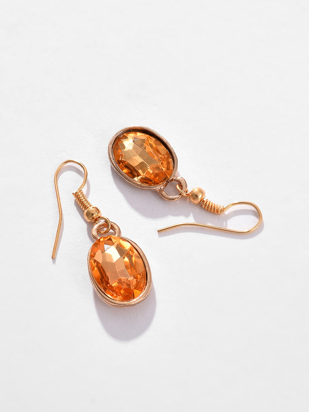 Gold Plated Designer Stone Necklace and Earring Set