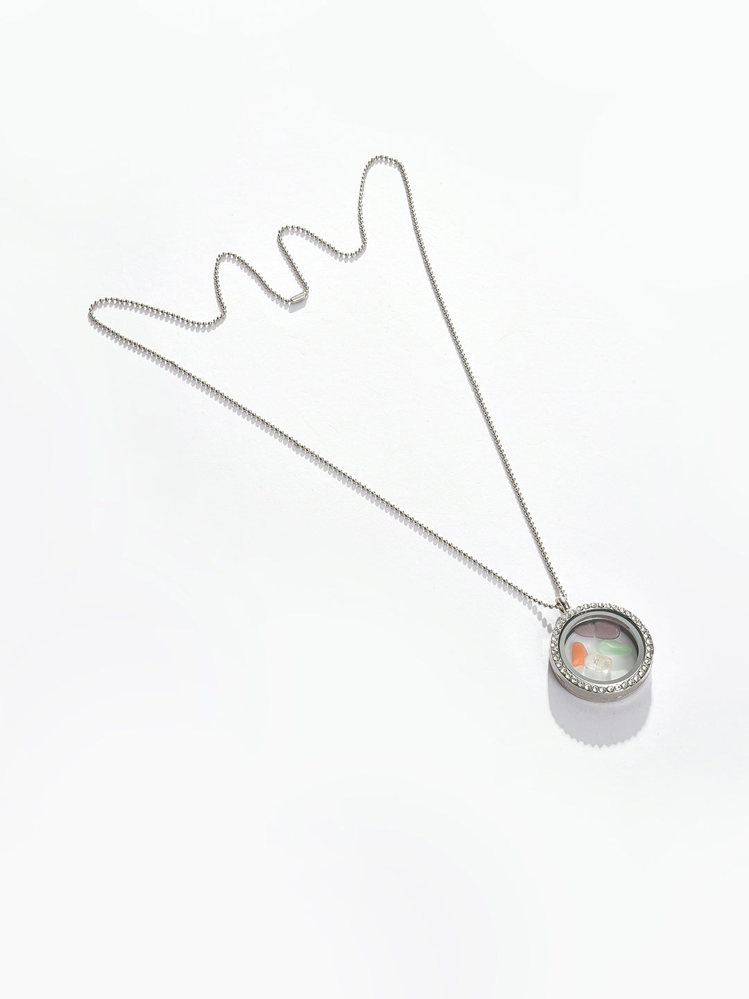 Silver Plated Designer Pendant Chain