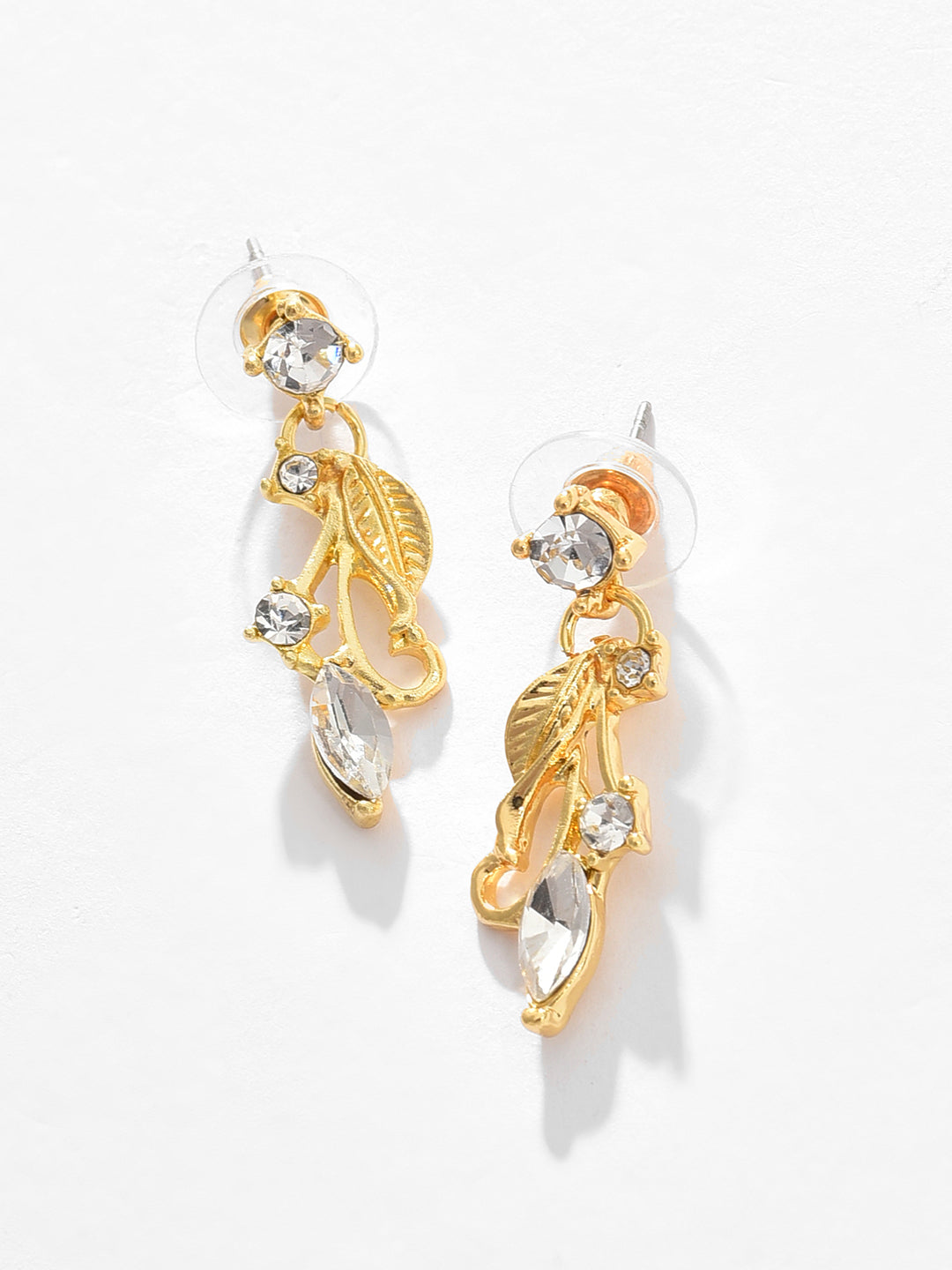 Gold Plated Designer Stone Necklace and Earring Set Jewellery Set
