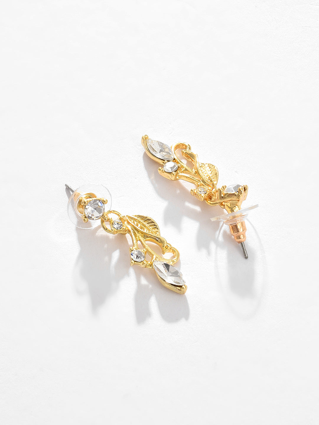 Gold Plated Designer Stone Necklace and Earring Set Jewellery Set