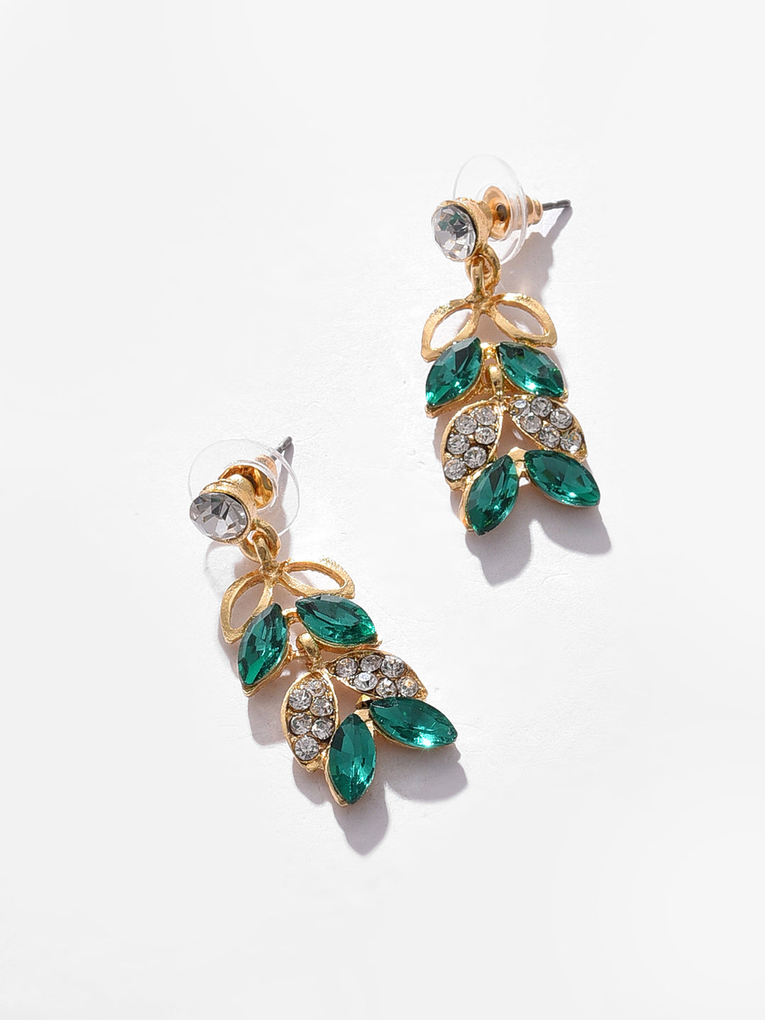 Gold Plated Designer Stone Necklace and Earring Set Jewellery Set