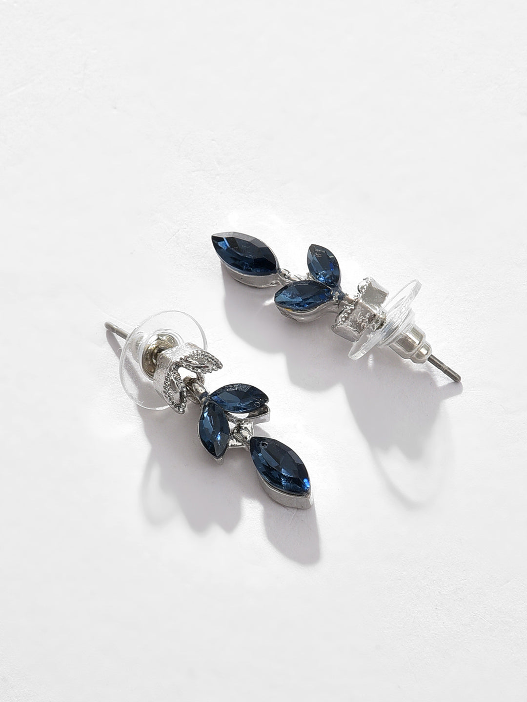 Silver Plated Designer Stone Necklace and Earring Set Jewellery Set