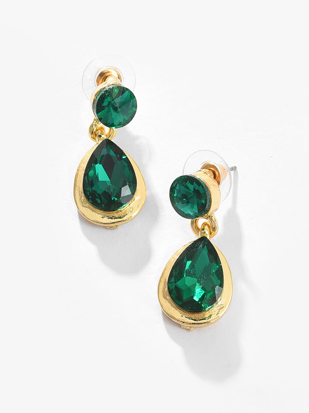 Gold Plated Designer Stone Necklace and Earring Set Jewellery Set