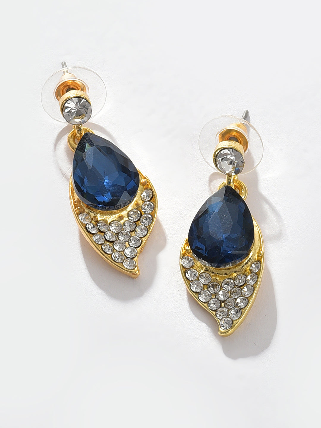 Gold Plated Designer Stone Necklace and Earring Set Jewellery Set
