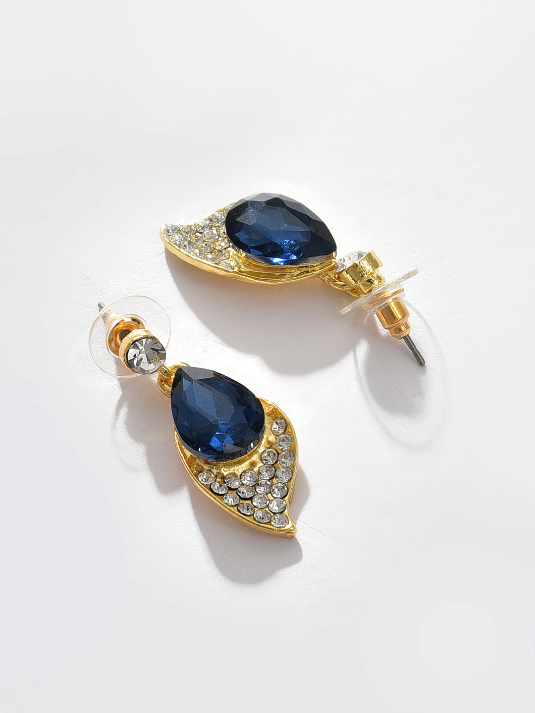 Gold Plated Designer Stone Necklace and Earring Set Jewellery Set