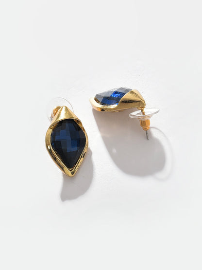 Gold Plated Designer Stone Necklace and Earring Set Jewellery Set