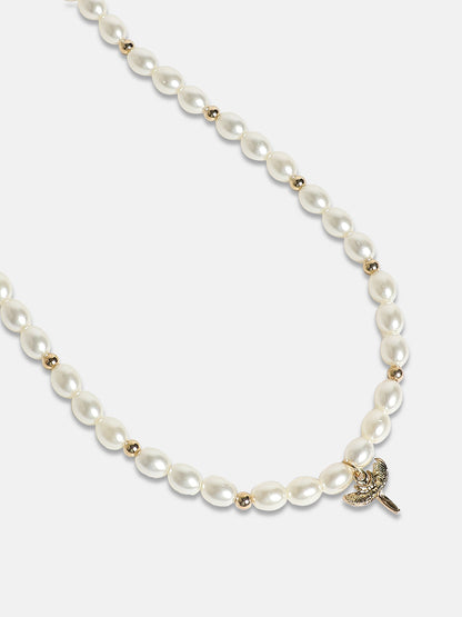 Women's The Wing Collar Necklace - Pearl White
