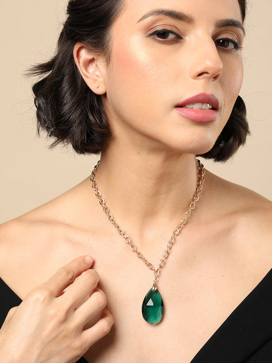 Green Cascade Necklace