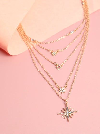 Gold Plated Designer Stone Necklace