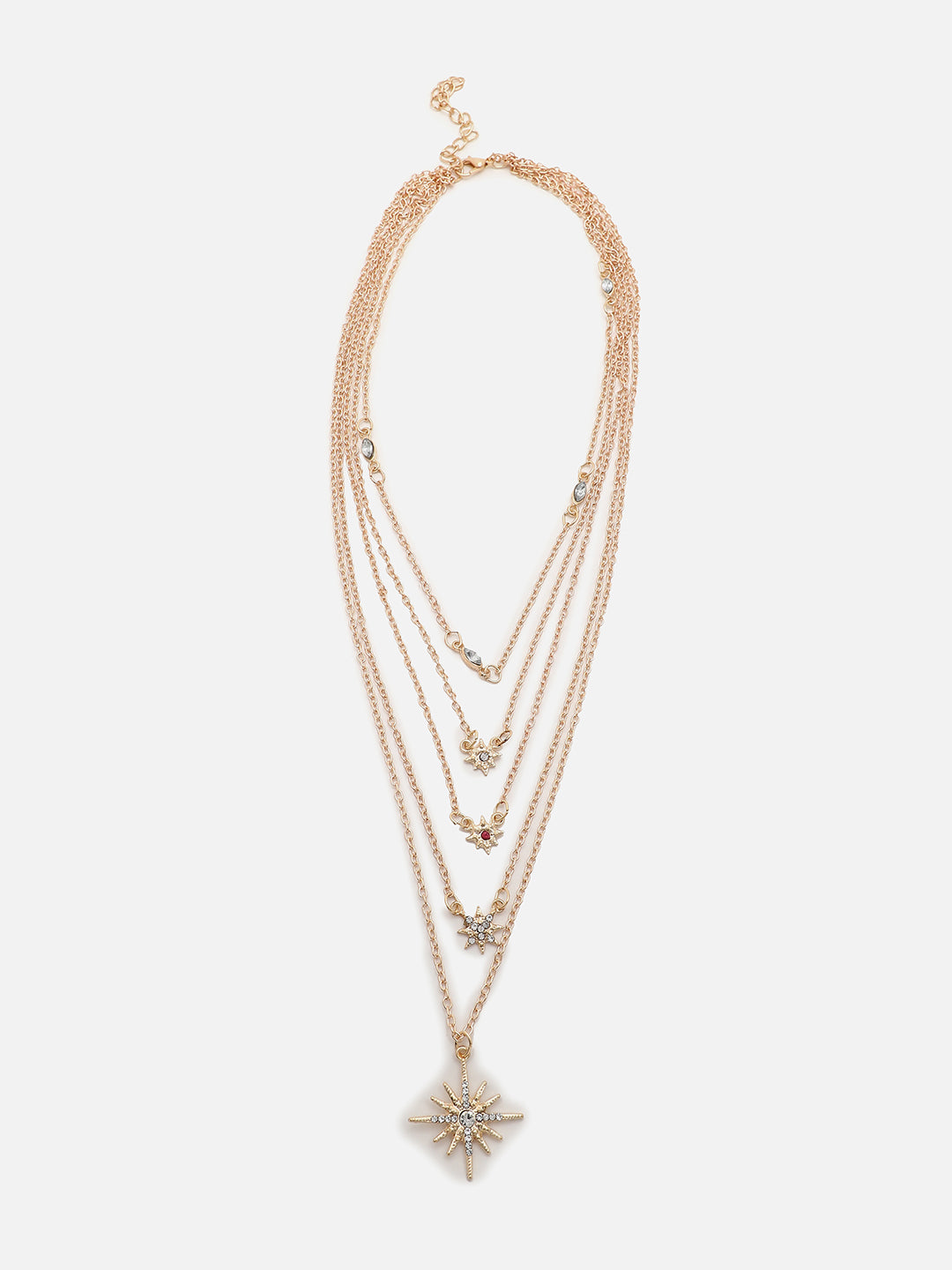 Gold Plated Designer Stone Necklace