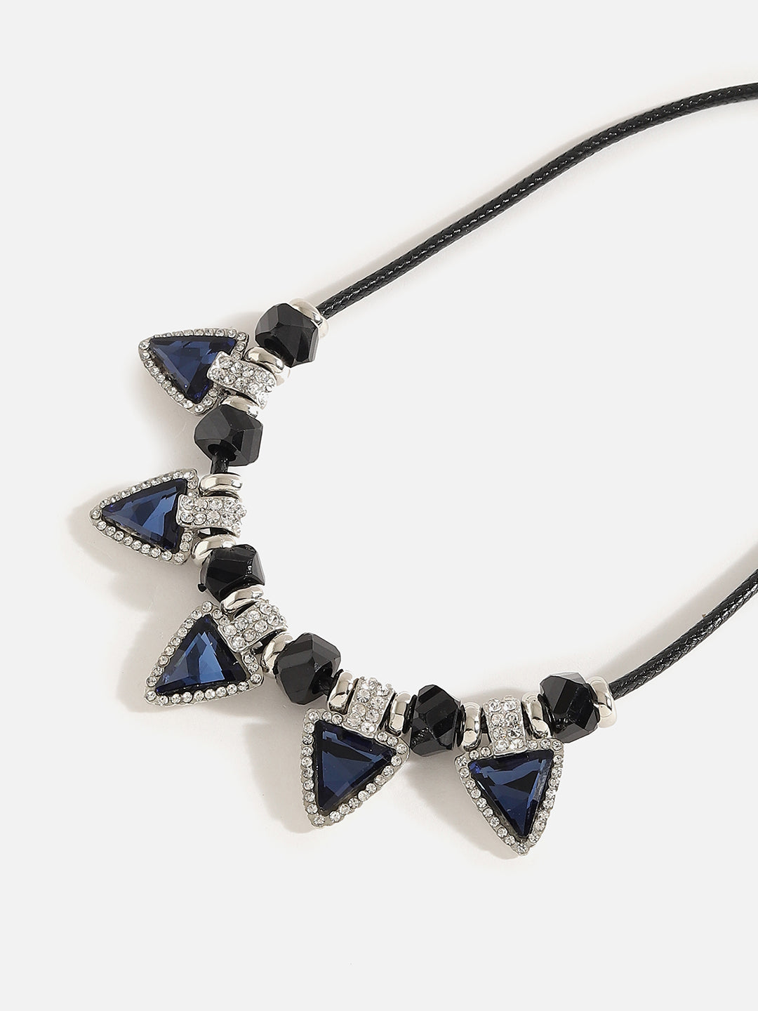 Silver Plated Designer Stone Necklace